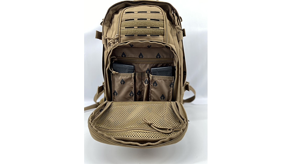 Advance Warrior Solutions Spear 3 Day Backpack, 30 L, 600D PU, Tan, S3DPB-TN