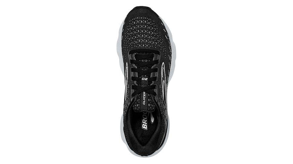 Brooks Glycerin 20 Running Shoes - Womens, Medium, Black/White/Alloy, 8.5, 1203691B059.085