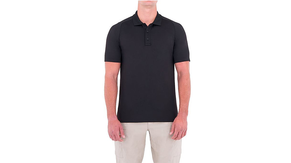 First Tactical Mens Performance Ss Polo, Black, Small 112509-019-S