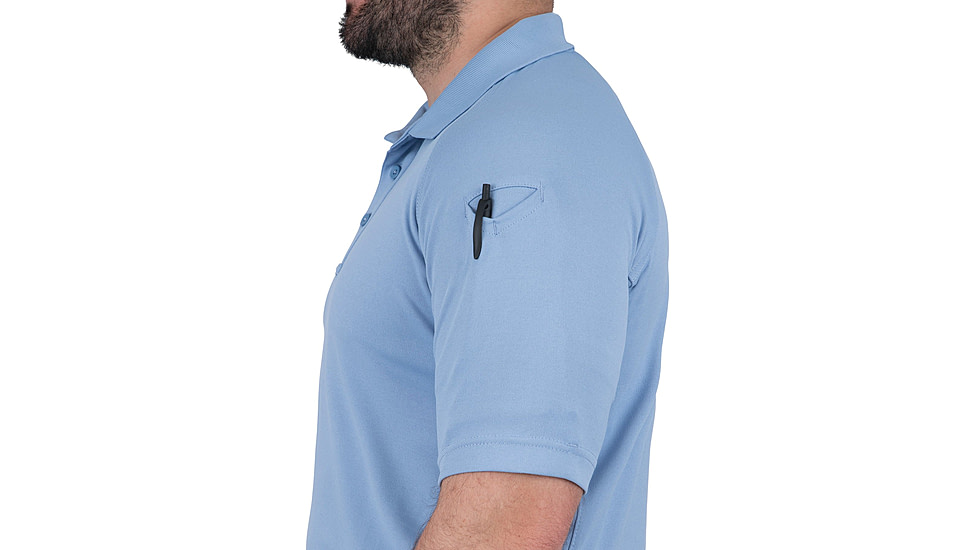 First Tactical Performance Short Sleeve Polo - Mens, Medium Blue, Regular/3XL, 112509-781-3XL