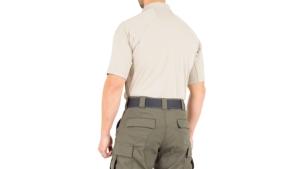 First Tactical Performance Short Sleeve Polo - Mens, Silver Tan, 3XL, 112509-065-3XL