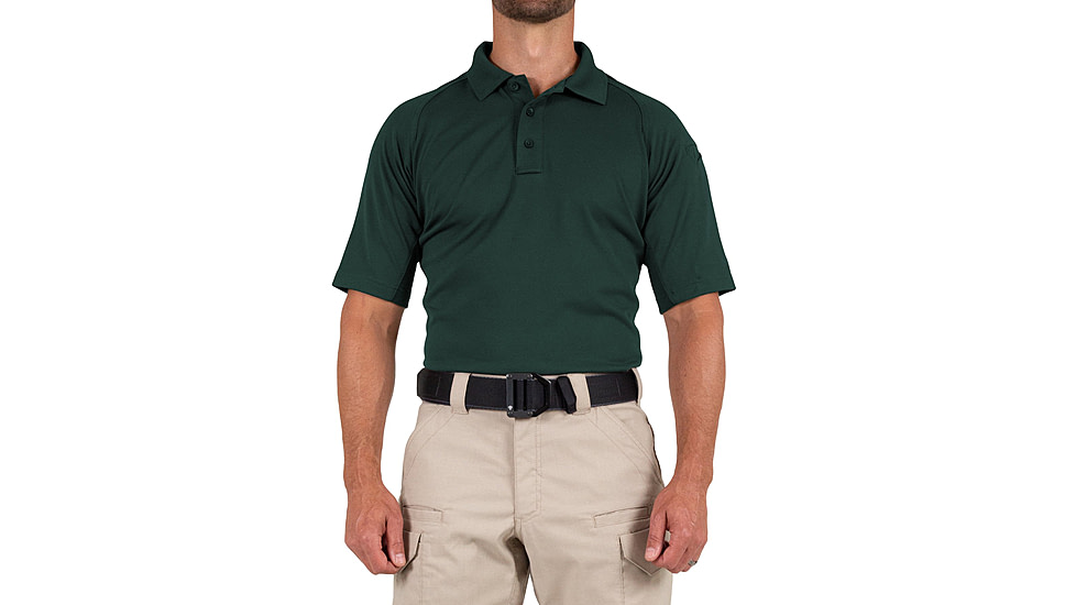 First Tactical Performance Short Sleeve Polo - Mens, Spruce Green, 2XL, 112509-812-XXL