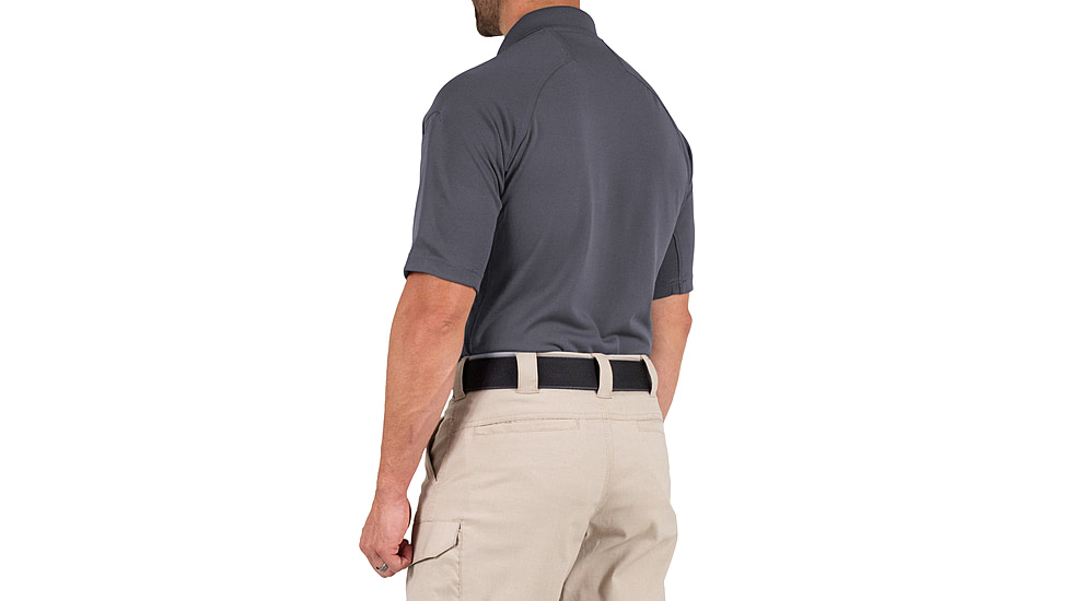 First Tactical Performance Short Sleeve Polo - Mens, Regular, Asphalt, 5XL, 112509-015-5XL-R