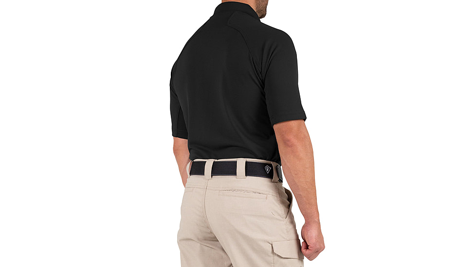 First Tactical Performance Short Sleeve Polo - Mens, Regular, Black, 5XL, 112509-019-5XL-R