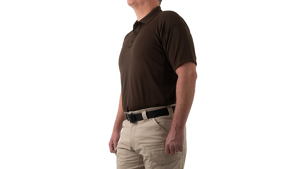 First Tactical Performance Short Sleeve Polo - Mens, Regular, Kodiak Brown, 6XL, 112509-182-6XL-R