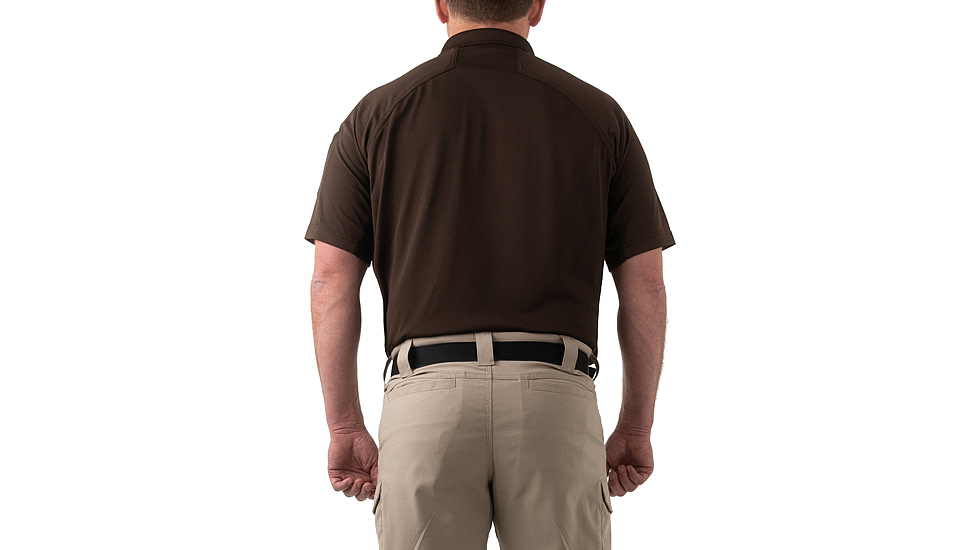 First Tactical Performance Short Sleeve Polo - Mens, Regular, Kodiak Brown, 6XL, 112509-182-6XL-R