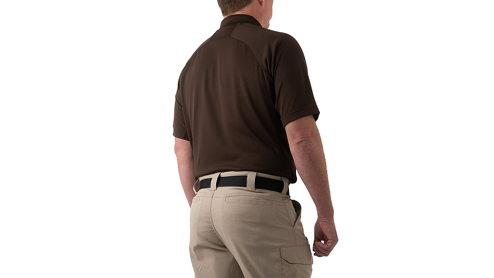 First Tactical Performance Short Sleeve Polo - Mens, Regular, Kodiak Brown, 6XL, 112509-182-6XL-R