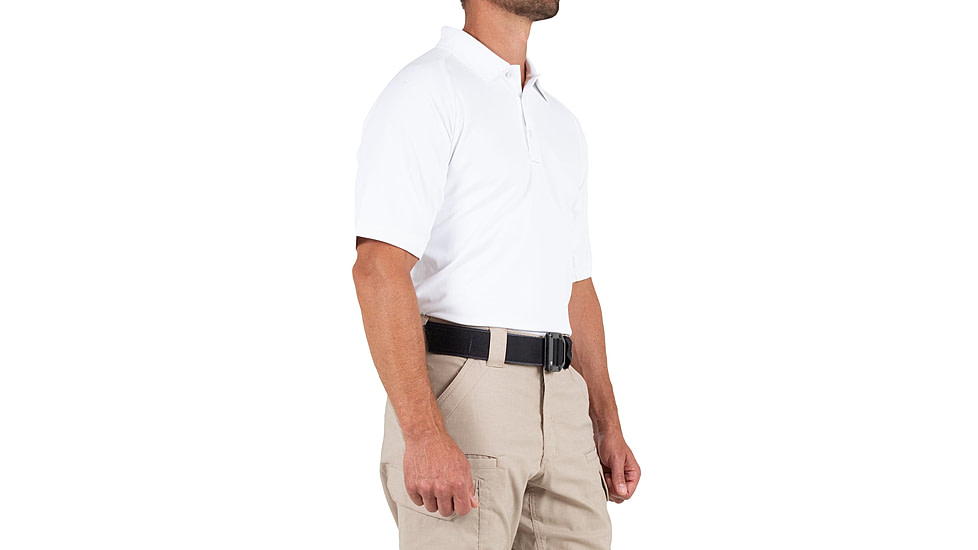 First Tactical Performance Short Sleeve Polo - Mens, Regular, White, 5XL, 112509-010-5XL-R