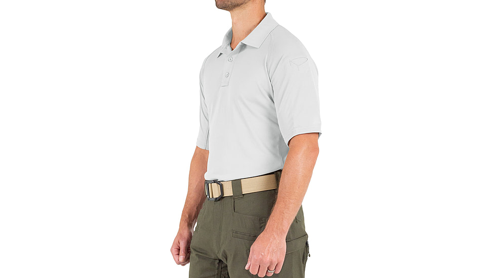 First Tactical Performance Short Sleeve Polo - Mens, White, Medium, 112509-010-M