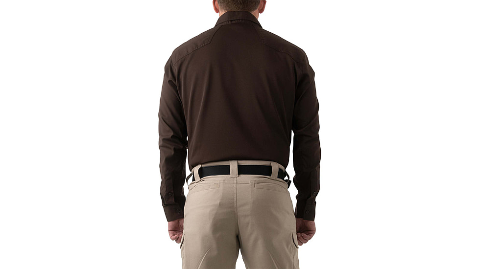 First Tactical V2 PRO Performance Shirt, Tall - Mens, Kodiak Brown, Extra Large, 111015-182-XL-T