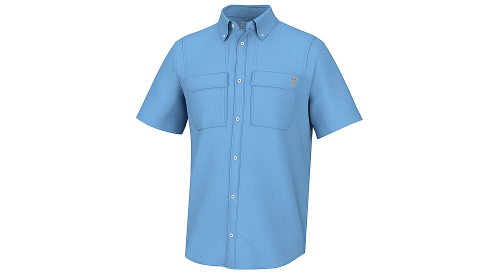 HUK Performance Fishing Back Draft SS Shirt - Mens, Marolina Blue, M, H1500183-420-M