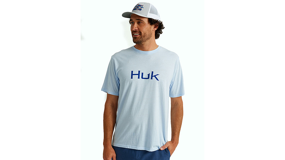 HUK Performance Fishing Huk Logo Tee - Mens, Ice Water, 2XL, H1000390-476-XXL