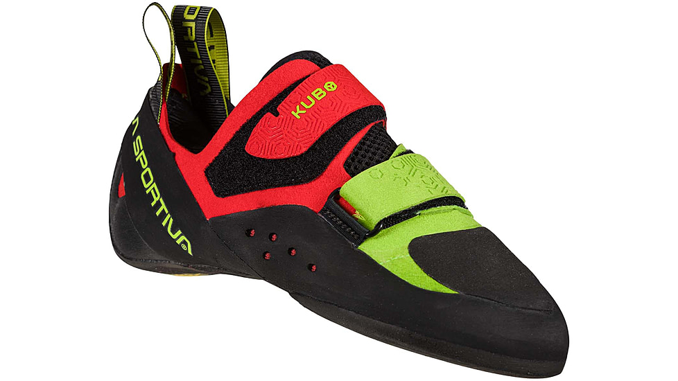 La Sportiva Kubo Climbing Shoes - Mens, Goji/Neon, 45, 30H-314720-45