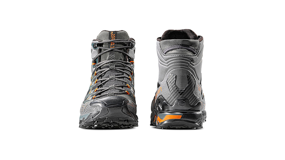 La Sportiva Ultra Raptor II Mid GTX Hiking Shoes - Mens, Carbon/Hawaiian Sun, 43, 34B-900208-43