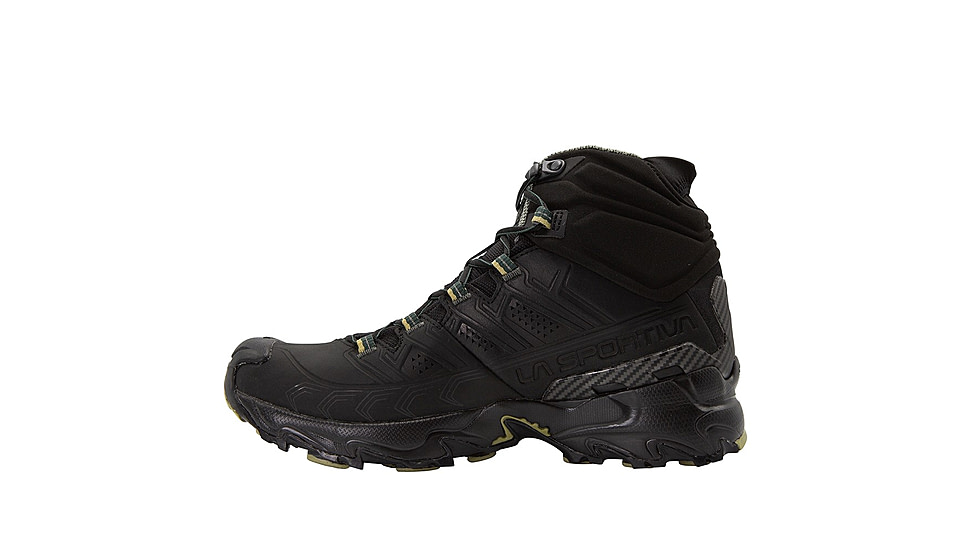 La Sportiva Ultra Raptor II Mid Leather GTX Hiking Shoes - Mens, Black/Cedar, 40.5, ZFHS096-K00N11-40.5