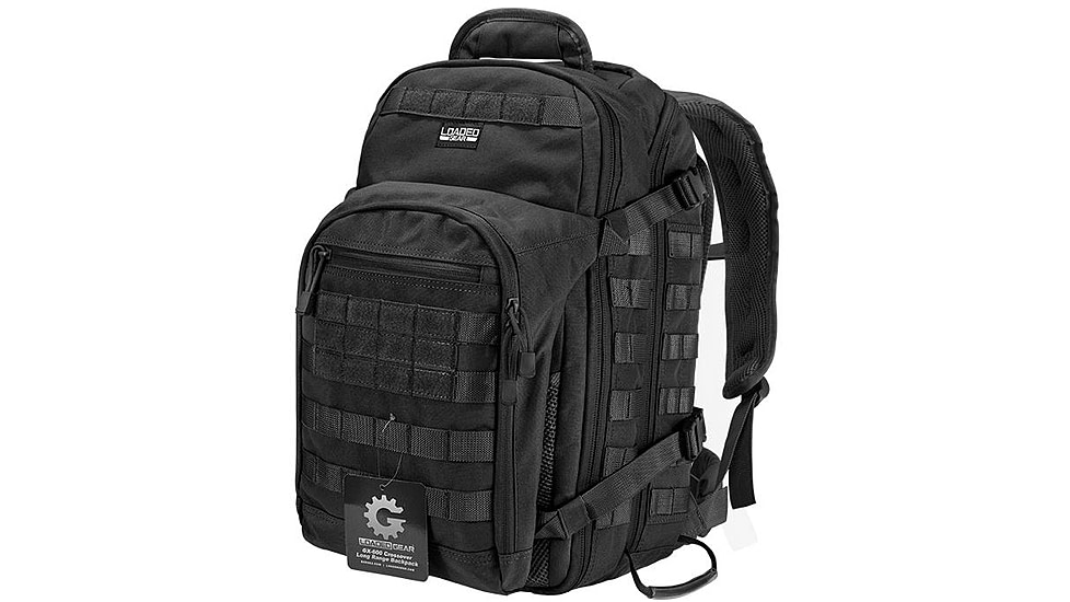 Loaded Gear GX-600 Crossover Long Range Backpack, Sunglass/Goggle Compartment,, Black, 9.84 x 13 x 19.69 in BI12598