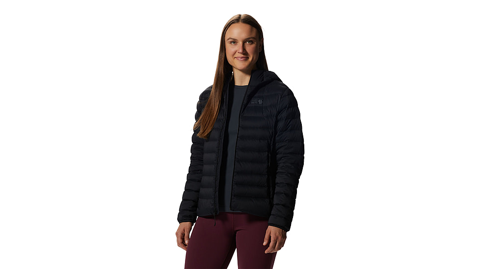 Mountain Hardwear Deloro Down Full Zip Hoody - Womens, Black, Small, 2004161010-Black-S