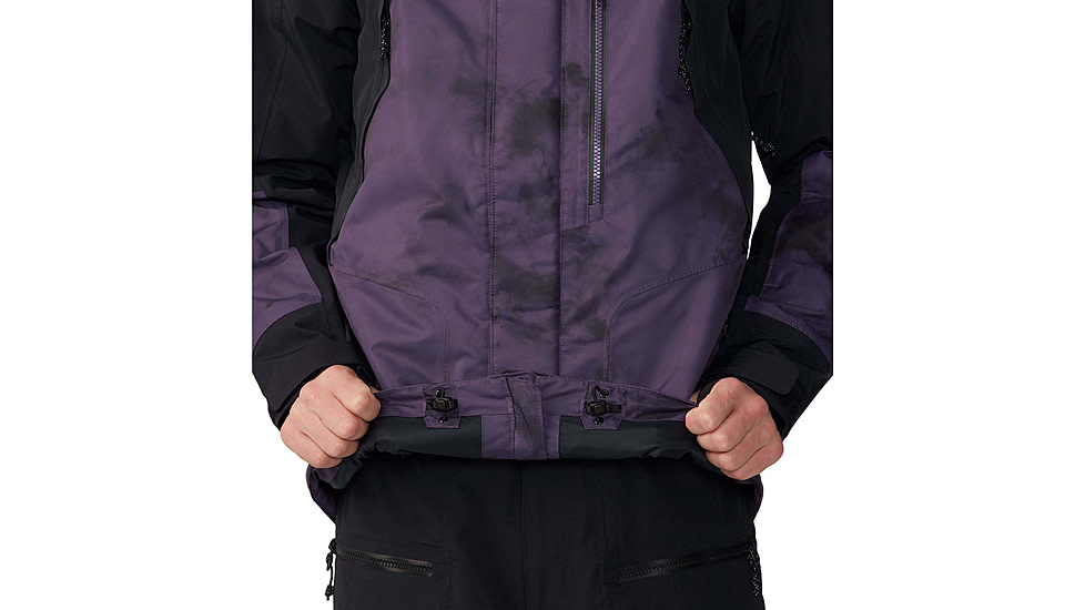 Mountain Hardwear First Tracks Insulated Jacket - Mens, Blurple Ice Dye Print, Extra Large, 2043351598BIDP-XL