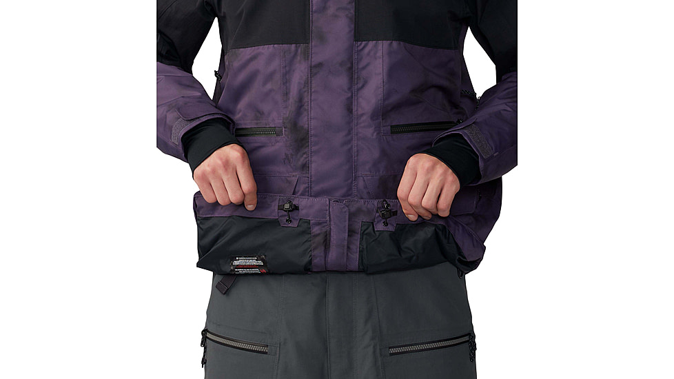 Mountain Hardwear First Tracks Jacket - Mens, Blurple Ice Dye Print, Medium, 2043331598BIDP-M