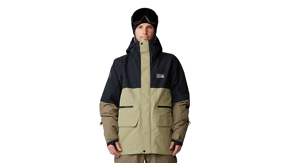 Mountain Hardwear First Tracks Jacket - Mens, Mantis Green/Stone Green/Black, Large, 2092021361-L