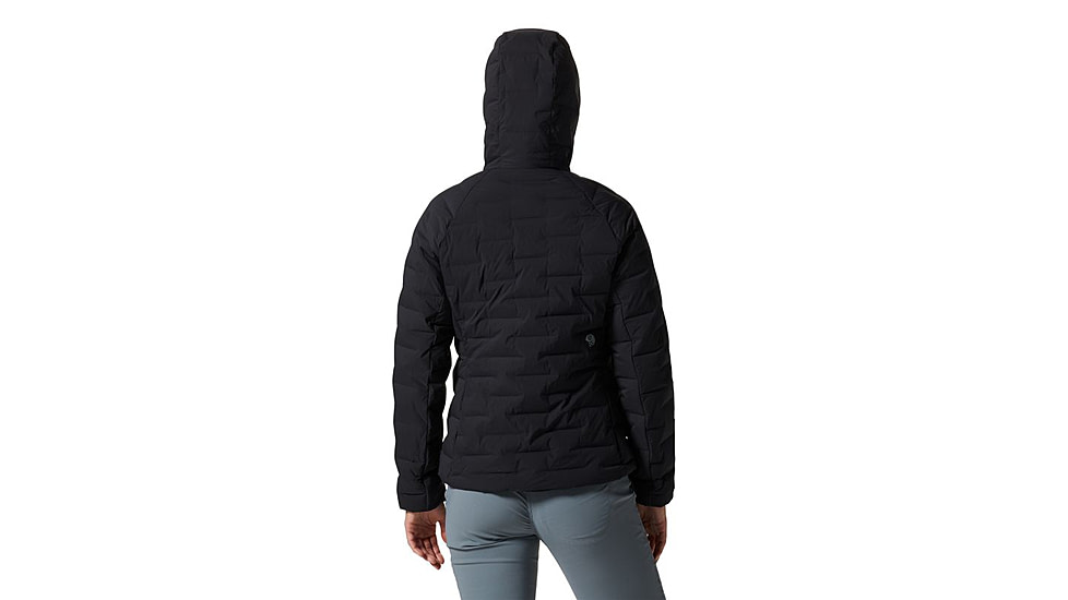 Mountain Hardwear StretchDown Hooded Jacket - Womens, Black, Extra Large, 1943271010-XL