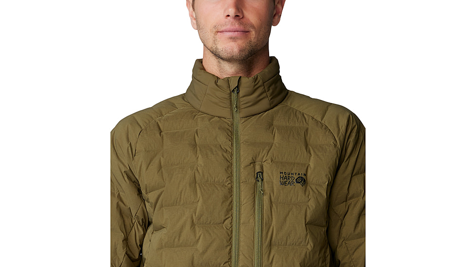 Mountain Hardwear StretchDown Jacket - Mens, Combat Green, Large, 2104501353-L