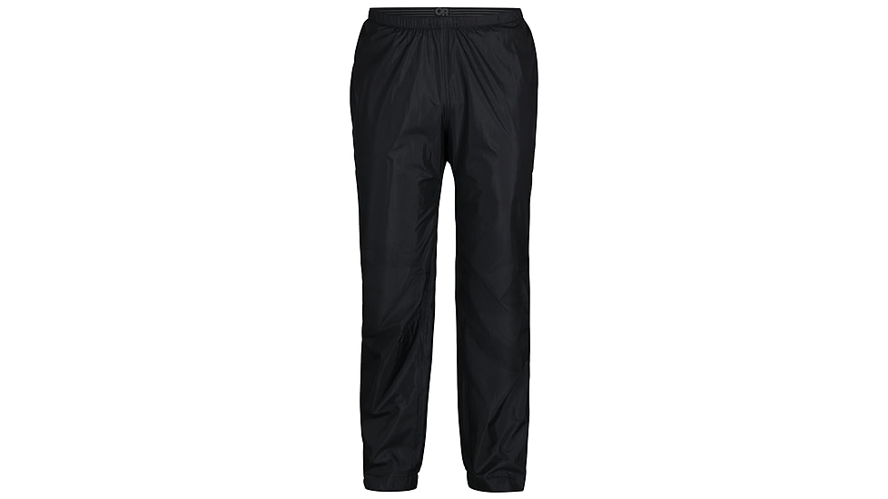 Outdoor Research Helium Rain Pants - Mens, Black, S-Tall, 3224030001250