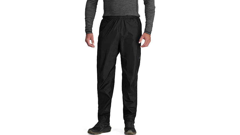 Outdoor Research Helium Rain Pants - Mens, Black, S-Tall, 3224030001250