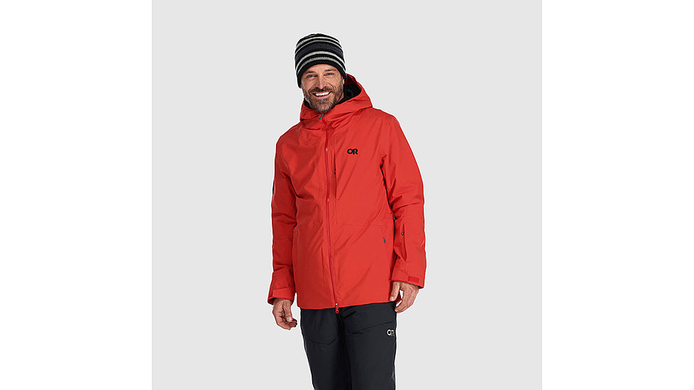 Outdoor Research Snowcrew Jacket - Mens, Cranberry, Small, 2831900420-S