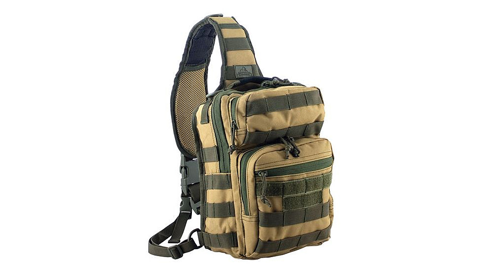 Red Rock Outdoor Gear Rover Sling Pack - Coyote w/Olive Drab Webbing, One-Size 80129CO