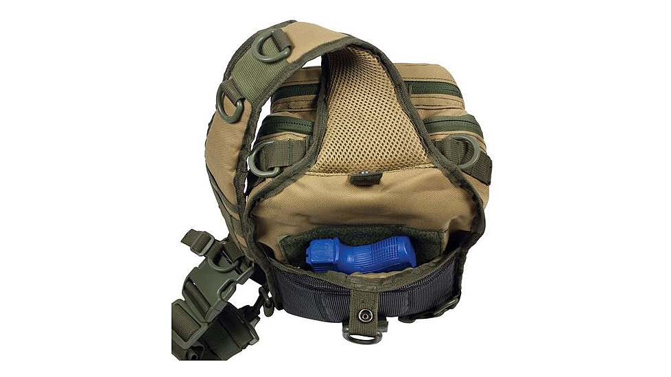 Red Rock Outdoor Gear Rover Sling Pack - Coyote w/Olive Drab Webbing, One-Size 80129CO