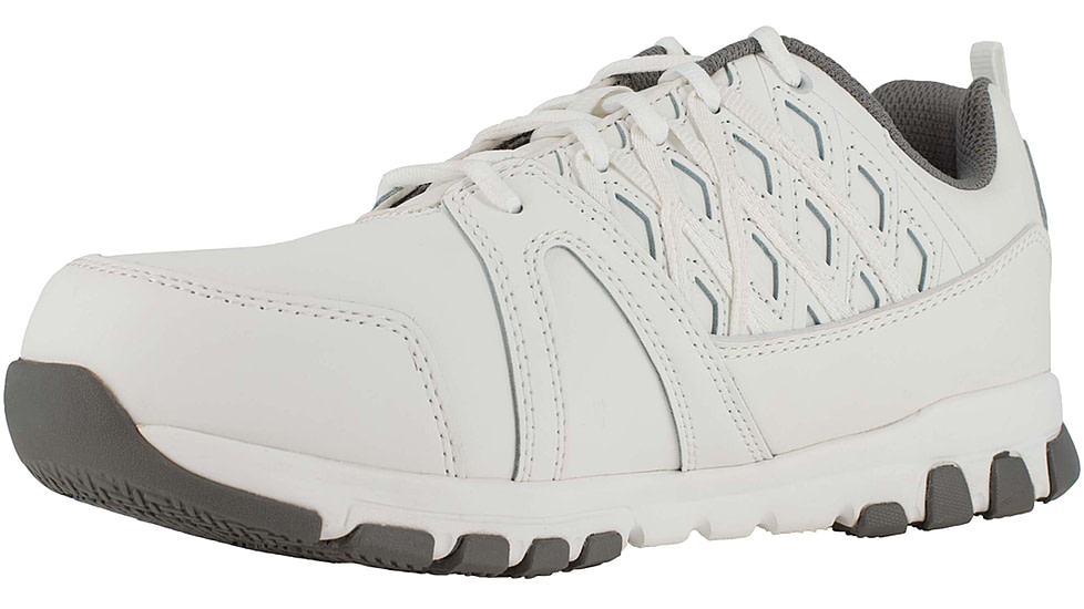 Reebok Womens Sublite Work Steel Toe Athletic Shoes, White, 7.5, RB434-WHITE-7.5-Womens-W