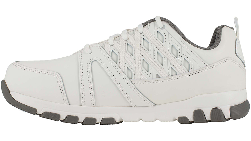 Reebok Womens Sublite Work Steel Toe Athletic Shoes, White, 7.5, RB434-WHITE-7.5-Womens-W