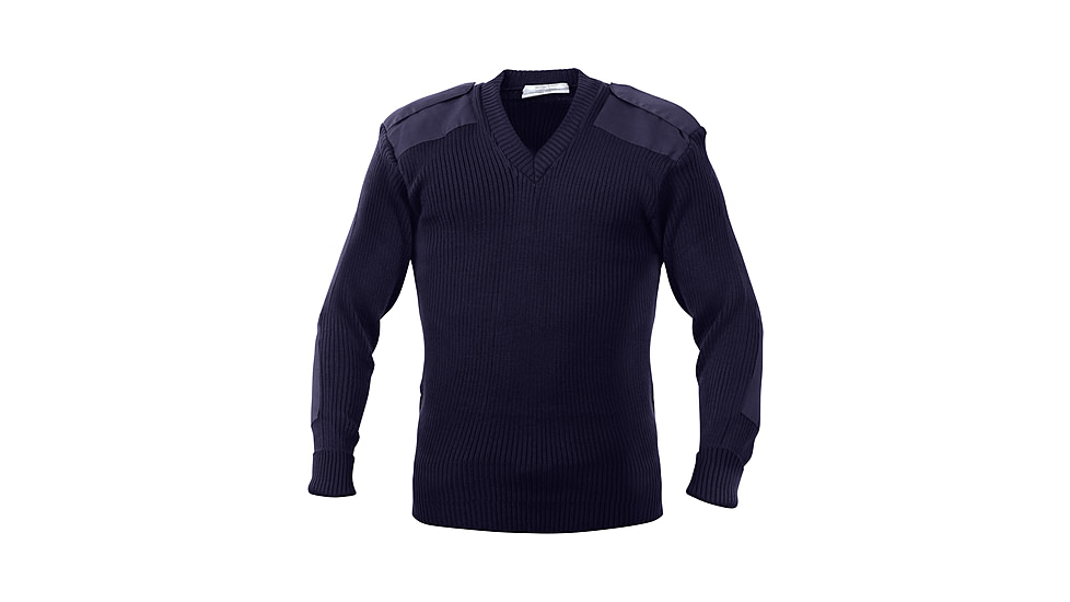 Rothco G.I. Style Acrylic V-Neck Sweater, Navy Blue, M, 6345-NavyBlue-M