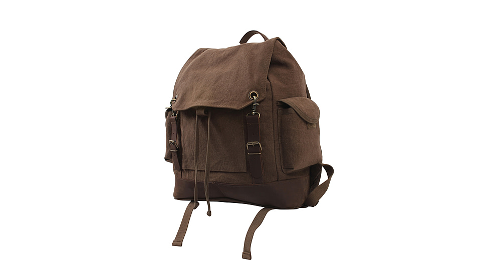 Rothco Vintage Expedition Rucksack, Brown, 8709-Brown