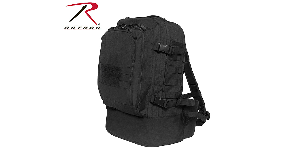  Rothco Skirmish 3 Day Assault Backpack, Black, 2641-Black