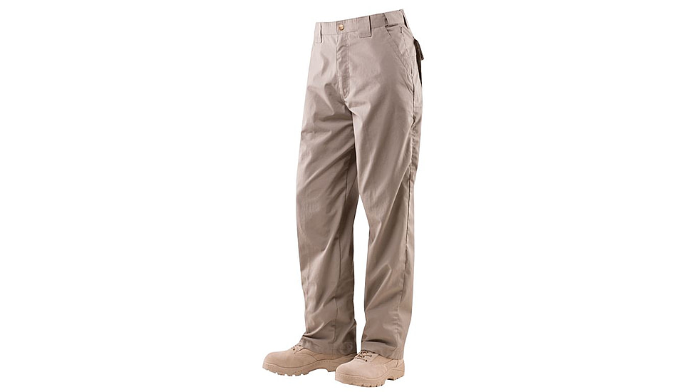 Tru-Spec 24-7 Men's Classic Pants, Teflon, PolyCotton RipStop, Khaki, 28x32 1185002