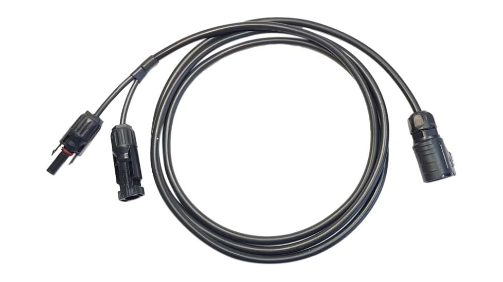 B&amp;W International Cable For Connecting A Standard 12 V Solar Panel, Black, 106545