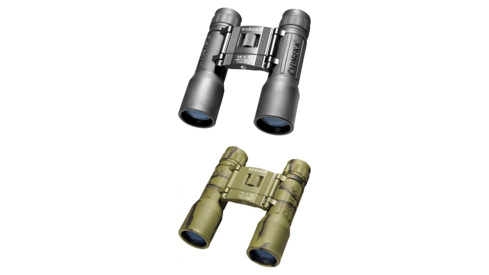 Barska 16x32 Lucid View Binoculars, Compact, Black, Camo