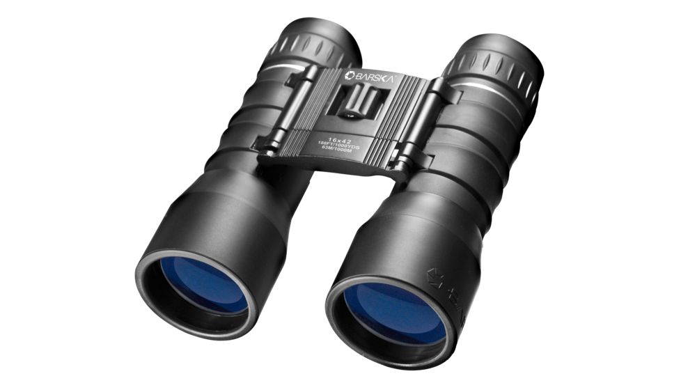 Barska 16x42, Lucid View Binocular, Black, Compact, Blue Lens