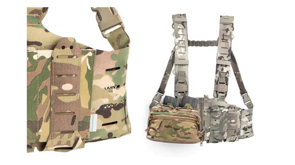 Blue Force Gear RACKminus SAV-2 Chest Rig, Ten-Speed SR25 Mag Pockets, Multicam, MM-TSP-CHESTRIG-SR25-01-MC