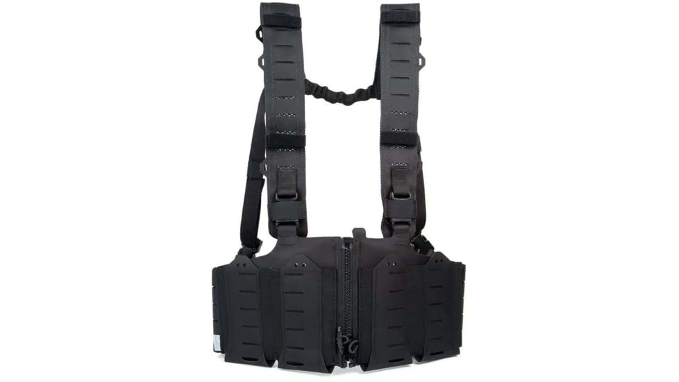 Blue Force Gear RACKminus SAV-2 Chest Rig, Ten-Speed SR25 Mag Pockets, Black, MM-TSP-CHESTRIG-SR25-01-BK