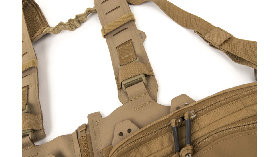 Blue Force Gear RACKminus SAV-2 Chest Rig, Ten-Speed SR25 Mag Pockets, Coyote Brown, MM-TSP-CHESTRIG-SR25-01-CB