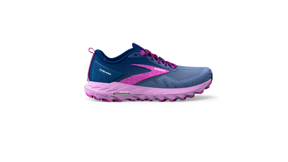 Brooks Cascadia 17 Running Shoes - Womens, Navy/Purple/Violet, 7.5 Narrow, 1203921B449.075