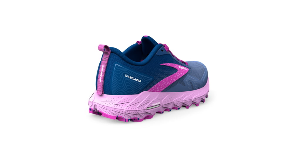 Brooks Cascadia 17 Running Shoes - Womens, Navy/Purple/Violet, 7.5 Narrow, 1203921B449.075