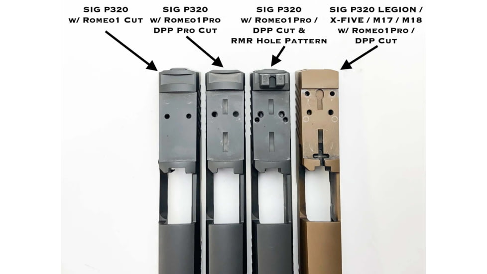 C&amp;H Precision Weapons SIG P226/P229 RX/Pro Series, AXG Scorpion R1P/DPP CUT w/ RMR, Holosun Holes Filler Plate, Trijicon RMR/SRO, Holosun 407C/507C/508C/508T, Black, SG69-RSH-FIL