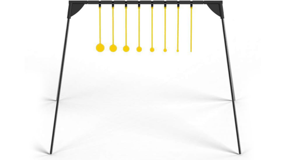 Caldwell AR500 Rimfire Kyl Challenge Target Kit w/Stand, Black/Yellow, 4002310