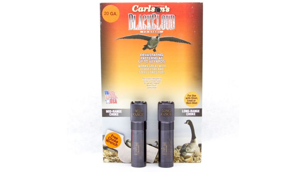 Carlson's Choke Tubes Black Cloud Beretta/Benelli Mobil 20ga 2 Pack MR &amp; LR, Titanium 09122