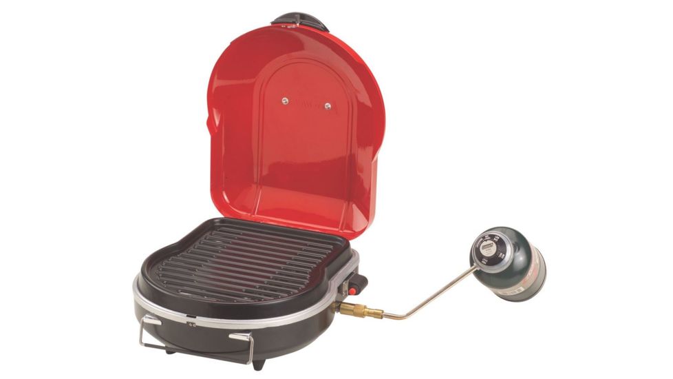 Coleman EI Fold N Go 1-Burner Propane Grill, Red 2000020932