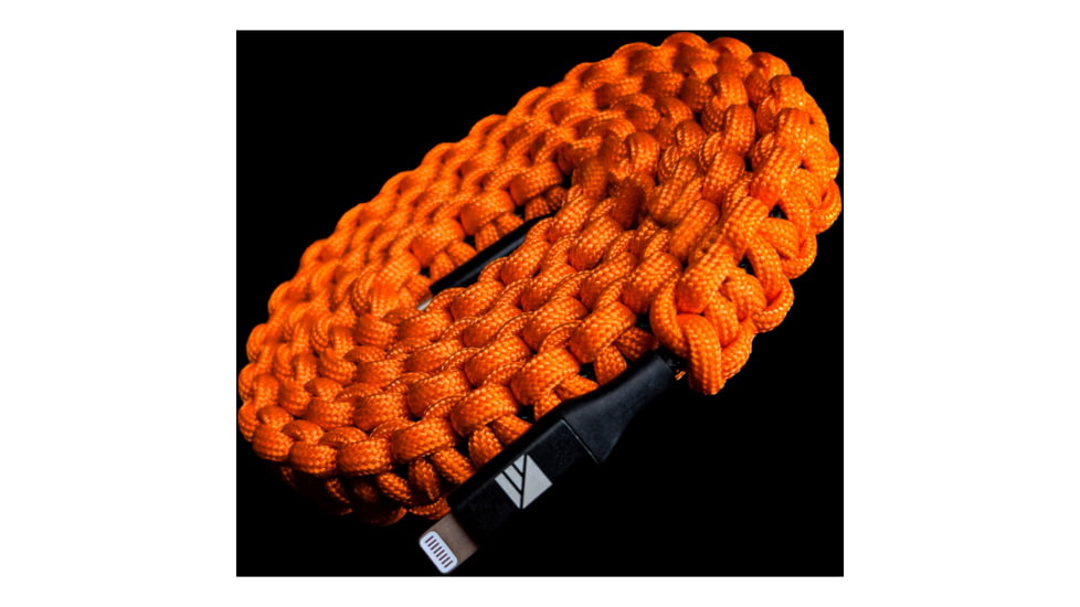 Dark Energy Lightning to C Paracord Cable, Hi-Vis Orange, IND-LCC03HIVIS